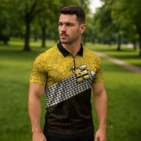 Hawaii Nanakuli High Alumni Custom Zipper Polo Shirt Kanaka Arrows Tropical Vibes