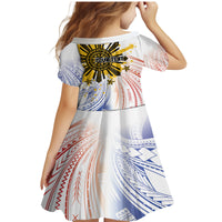 Philippines Independence Day Family Matching Mermaid Dress and Hawaiian Shirt Eagle Mix Filipino Flag Tribal Style LT7 - Polynesian Pride