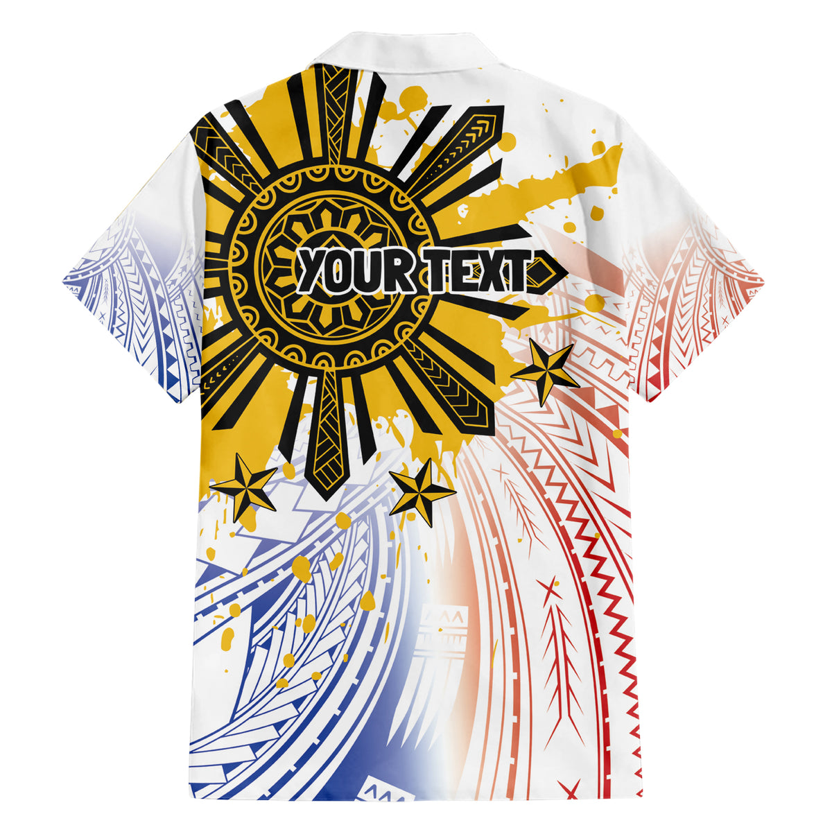 Philippines Independence Day Family Matching Short Sleeve Bodycon Dress and Hawaiian Shirt Eagle Mix Filipino Flag Tribal Style LT7 - Polynesian Pride