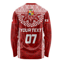 Personalised Tonga Rugby Long Sleeve Shirt Mate Ma'a Tonga Champions LT7 - Polynesian Pride
