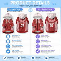 Custom Tonga Rugby Pet Hoodie Mate Ma'a Tonga Champions LT7 - Polynesian Pride
