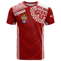 Personalised Tonga Rugby T-Shirt - Mate Ma'a Tonga Champions LT7 Red - Polynesian Pride