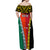 Personalised Papua New Guinea Mix Penama Off Shoulder Maxi Dress Tribal Patterns Half-Half Style LT7 - Polynesian Pride
