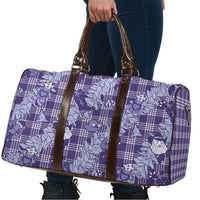 Purple Palaka Hawaii Cowboy Christmas Travel Bag Paniolo Mix Maile Lei - Polynesian Pride