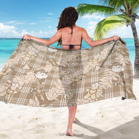 Khaki Palaka Hawaii Cowboy Christmas Sarong Paniolo Mix Maile Lei - Polynesian Pride