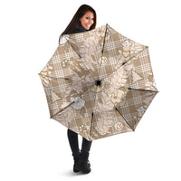 Khaki Palaka Hawaii Cowboy Christmas Umbrella Paniolo Mix Maile Lei LT7 - Polynesian Pride