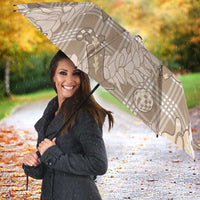 Khaki Palaka Hawaii Cowboy Christmas Umbrella Paniolo Mix Maile Lei LT7 - Polynesian Pride