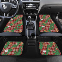 Red Palaka Hawaii Cowboy Christmas Car Mats Paniolo Mix Maile Lei - Polynesian Pride