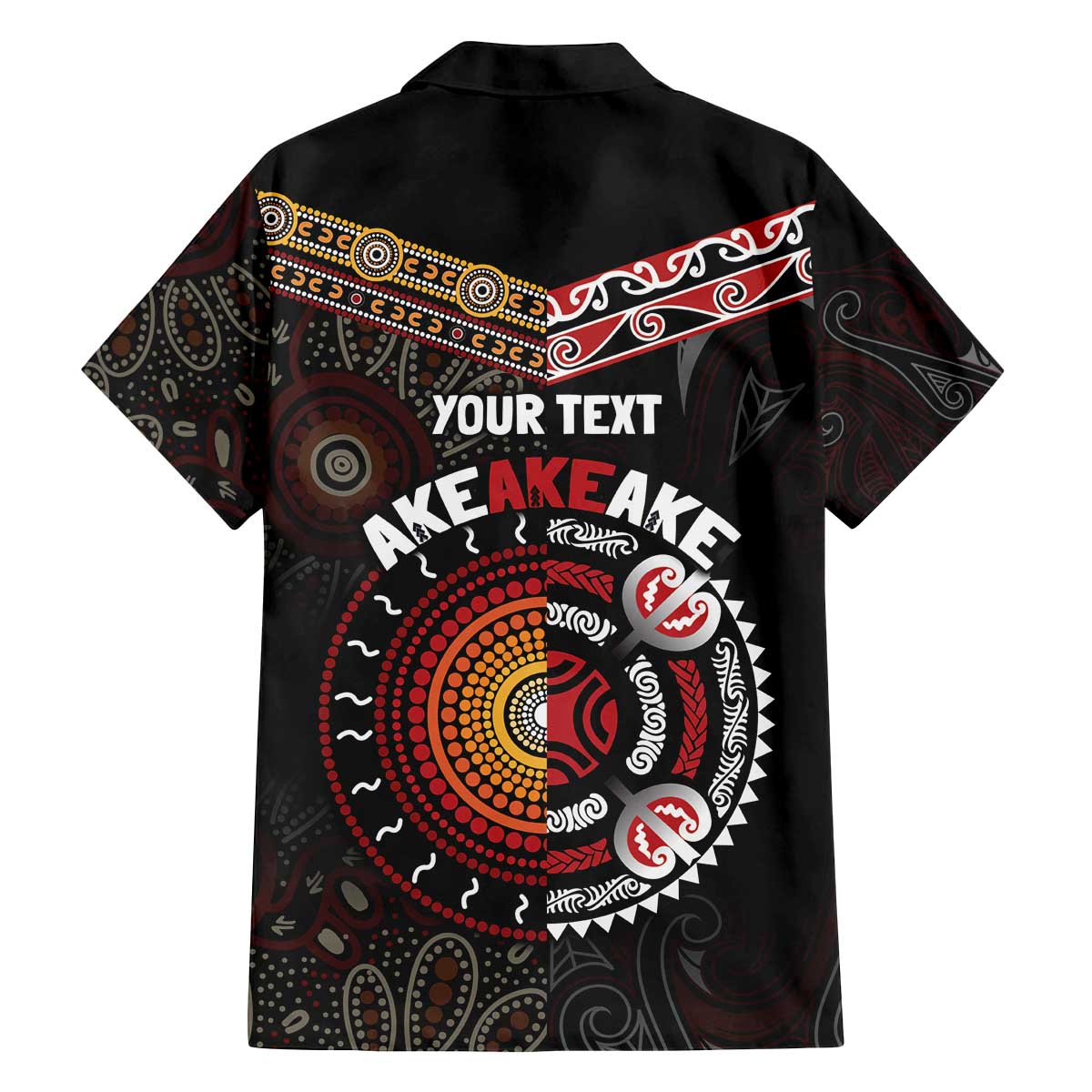 Aotearoa and Australia Indigenous Family Matching Off The Shoulder Long Sleeve Dress and Hawaiian Shirt Stand Together For Te Tiriti LT7 - Polynesian Pride