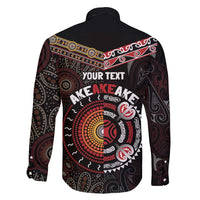 Aotearoa and Australia Indigenous Family Matching Short Sleeve Bodycon Dress and Hawaiian Shirt Stand Together For Te Tiriti LT7 - Polynesian Pride