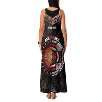 Aotearoa and Australia Indigenous Family Matching Tank Maxi Dress and Hawaiian Shirt Stand Together For Te Tiriti LT7 - Polynesian Pride