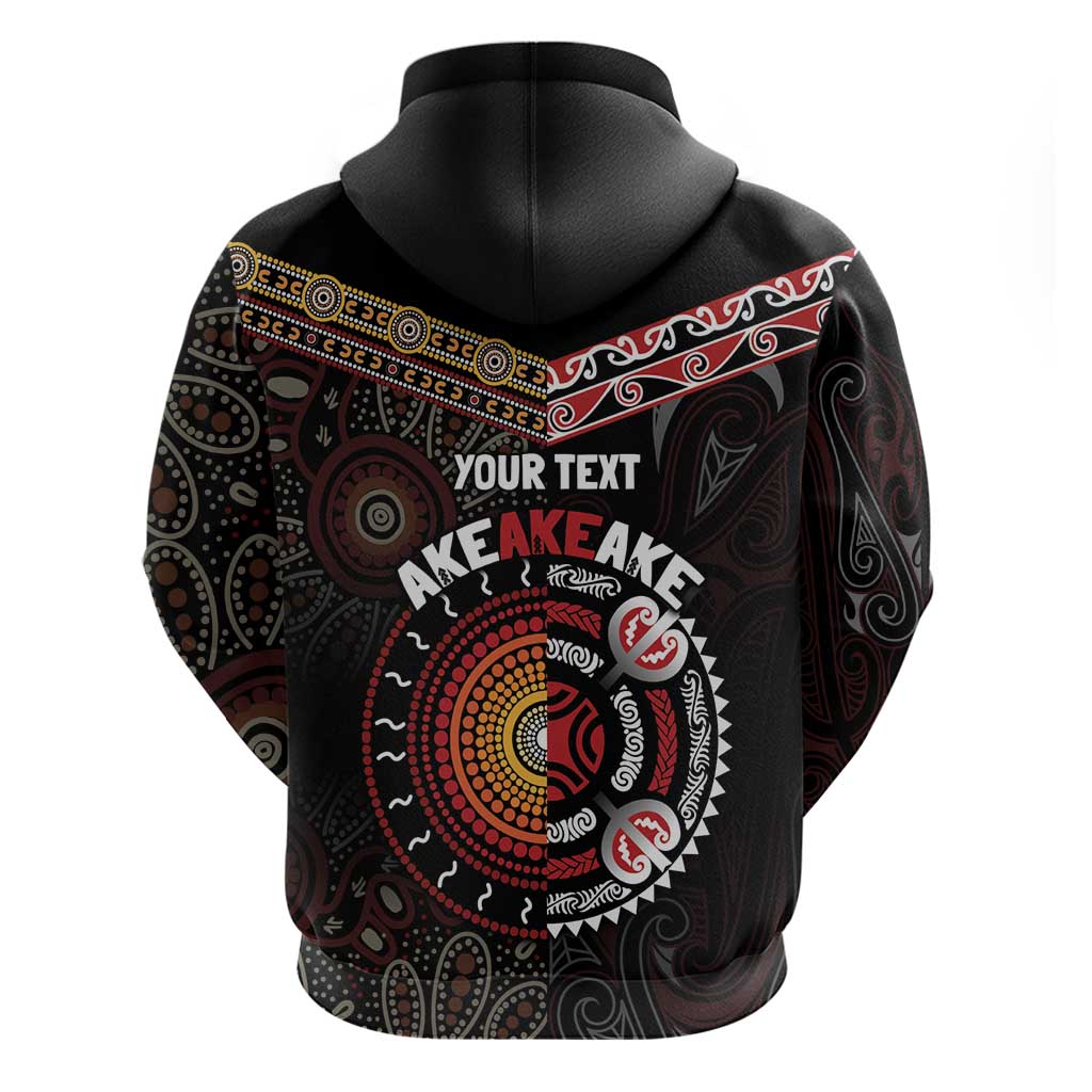 Aotearoa and Australia Indigenous Zip Hoodie Stand Together For Te Tiriti LT7 - Polynesian Pride