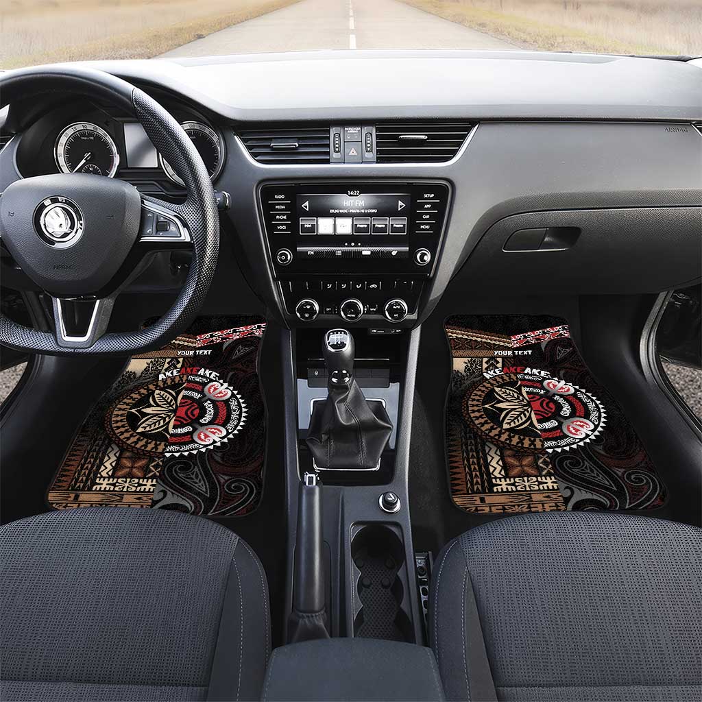 Aotearoa and Samoa Together For Te Tiriti Car Mats Kowhaiwhai Mix Siapo