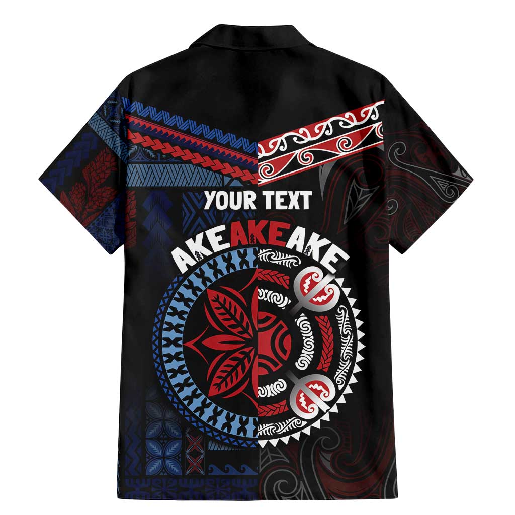 Aotearoa and Samoa Together For Te Tiriti Family Matching Mermaid Dress and Hawaiian Shirt Kowhaiwhai Mix Siapo - Flag Color LT7 - Polynesian Pride
