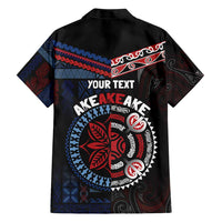 Aotearoa and Samoa Together For Te Tiriti Hawaiian Shirt Kowhaiwhai Mix Siapo - Flag Color