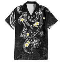Polynesia Tribal Family Matching Long Sleeve Bodycon Dress and Hawaiian Shirt Tentacles Plumeria