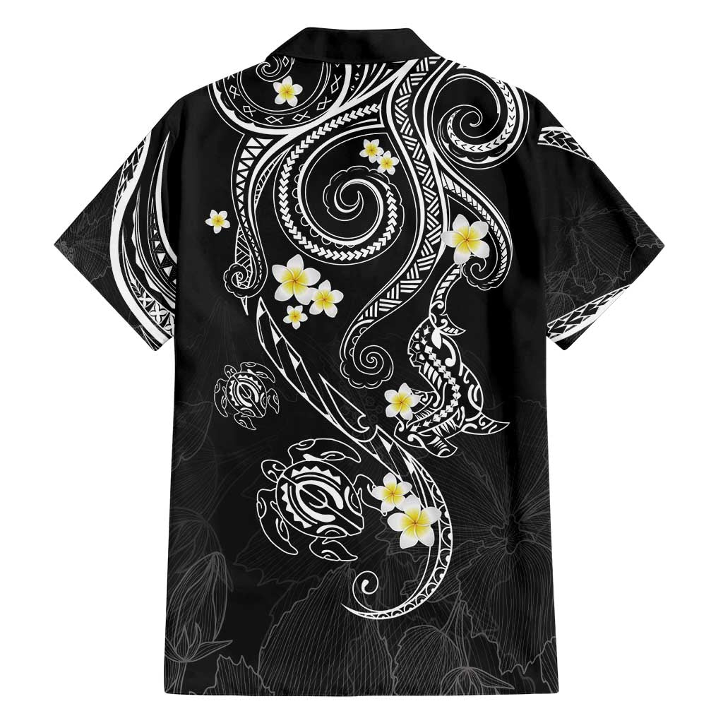 Polynesia Tribal Family Matching Puletasi and Hawaiian Shirt Tentacles Plumeria
