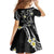 Polynesia Tribal Family Matching Tank Maxi Dress and Hawaiian Shirt Tentacles Plumeria