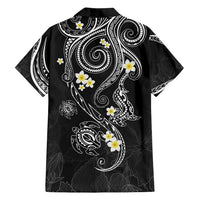 Polynesia Tribal Family Matching Tank Maxi Dress and Hawaiian Shirt Tentacles Plumeria