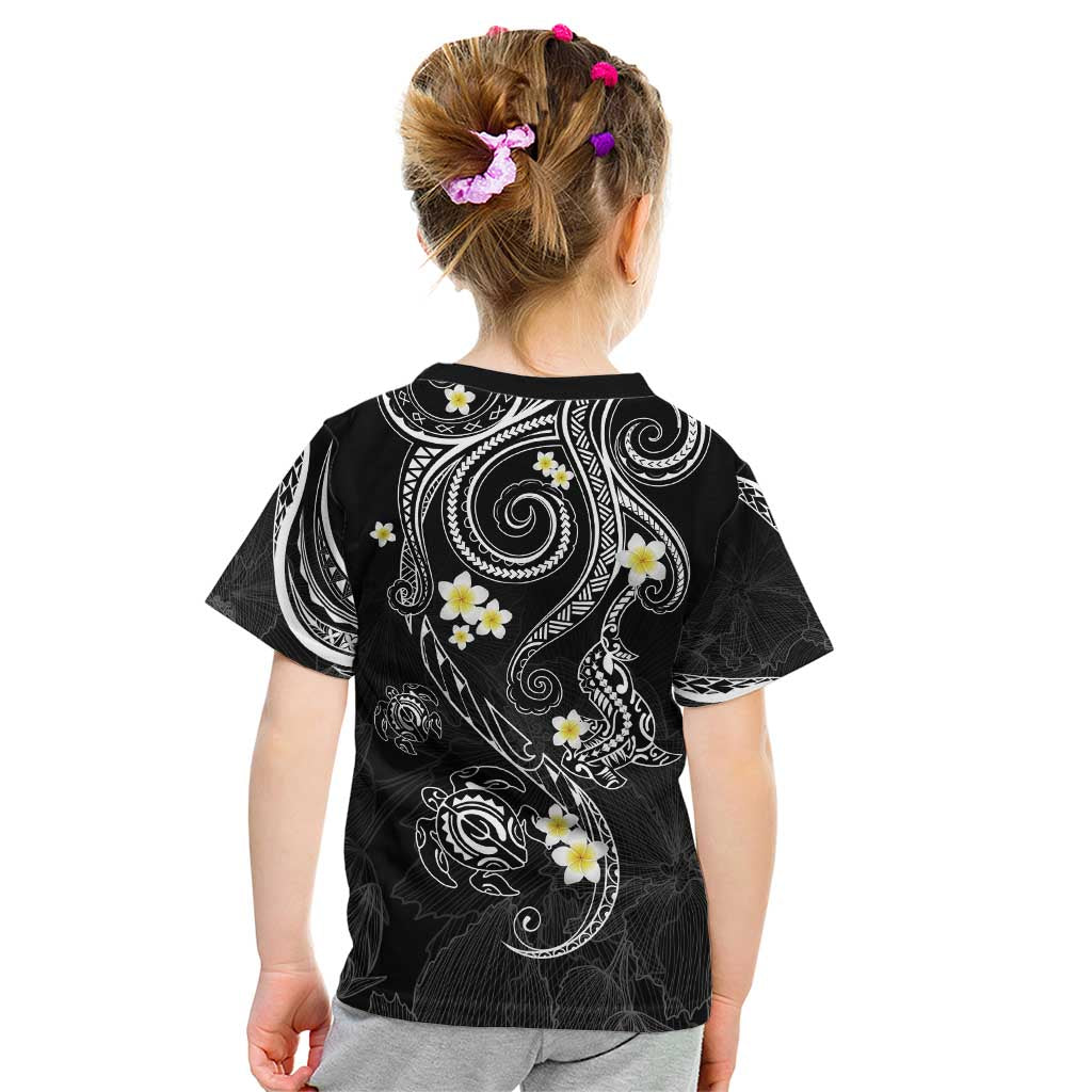 Polynesia Tribal Kid T Shirt Tentacles Plumeria
