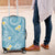 Polynesia Tribal Luggage Cover Turquoise Plumeria Tentacles