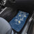 Polynesia Tribal Car Mats Deep Blue Plumeria Tentacles