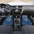 Polynesia Tribal Car Mats Deep Blue Plumeria Tentacles