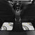 Polynesia Tribal Car Mats White Plumeria Tentacles