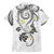 Polynesia Tribal Hawaiian Shirt White Plumeria Tentacles