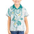 Polynesia Tribal Hawaiian Shirt Teal Plumeria Tentacles