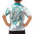 Polynesia Tribal Hawaiian Shirt Teal Plumeria Tentacles