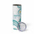 Polynesia Tribal Skinny Tumbler Teal Plumeria Tentacles