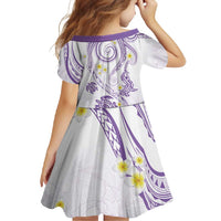 Polynesia Tribal Family Matching Mermaid Dress and Hawaiian Shirt Lilac Plumeria Tentacles LT7 - Polynesian Pride