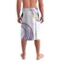 Polynesia Tribal Lavalava Lilac Plumeria Tentacles