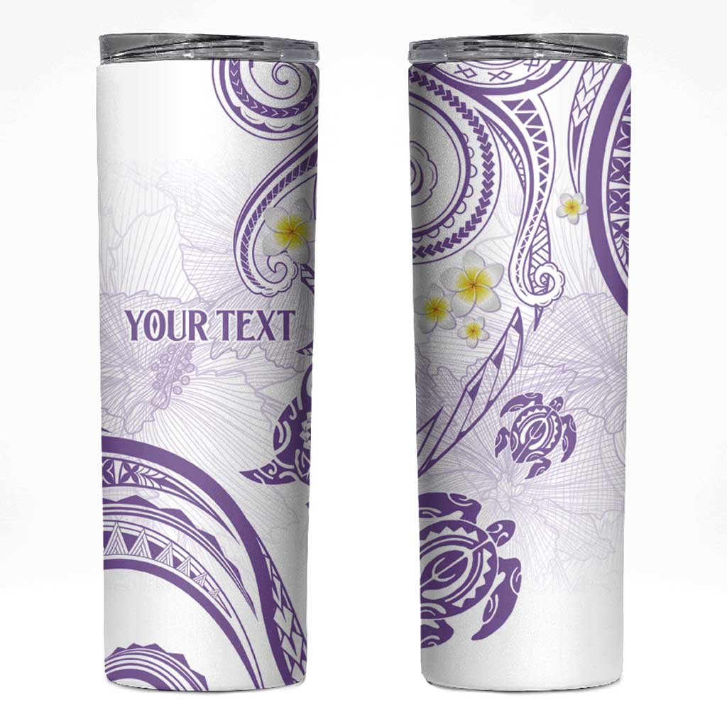 Polynesia Tribal Skinny Tumbler Lilac Plumeria Tentacles LT7 Lilac - Polynesian Pride