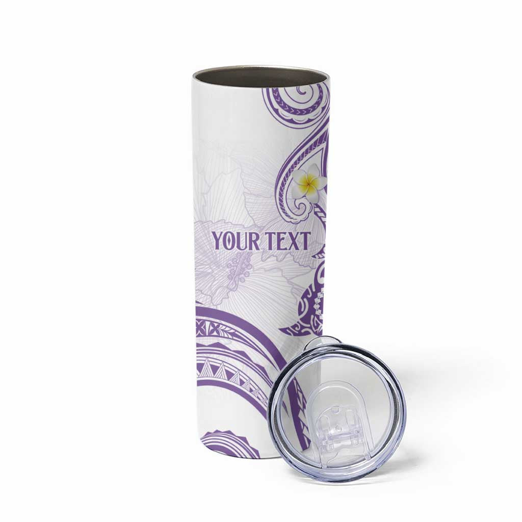 Polynesia Tribal Skinny Tumbler Lilac Plumeria Tentacles LT7 - Polynesian Pride