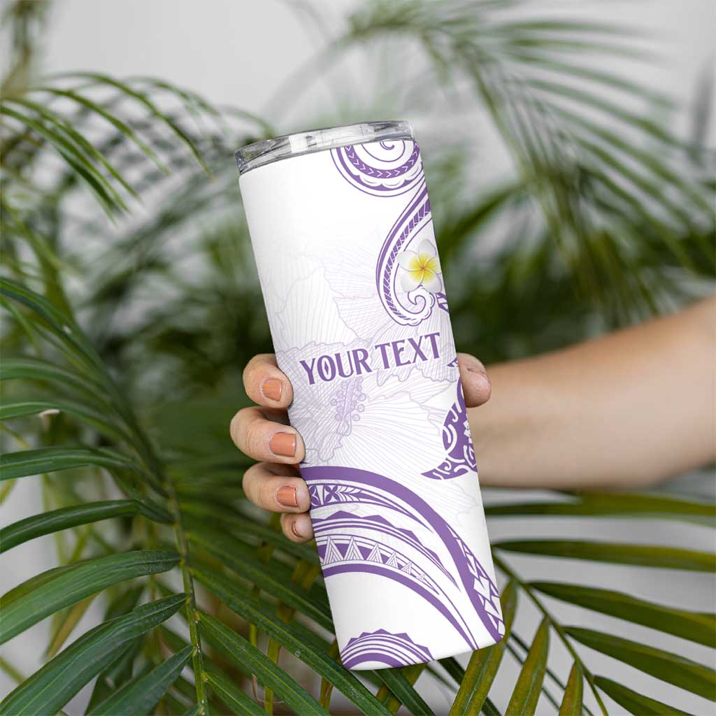 Polynesia Tribal Skinny Tumbler Lilac Plumeria Tentacles LT7 - Polynesian Pride