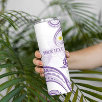 Polynesia Tribal Skinny Tumbler Lilac Plumeria Tentacles LT7 - Polynesian Pride