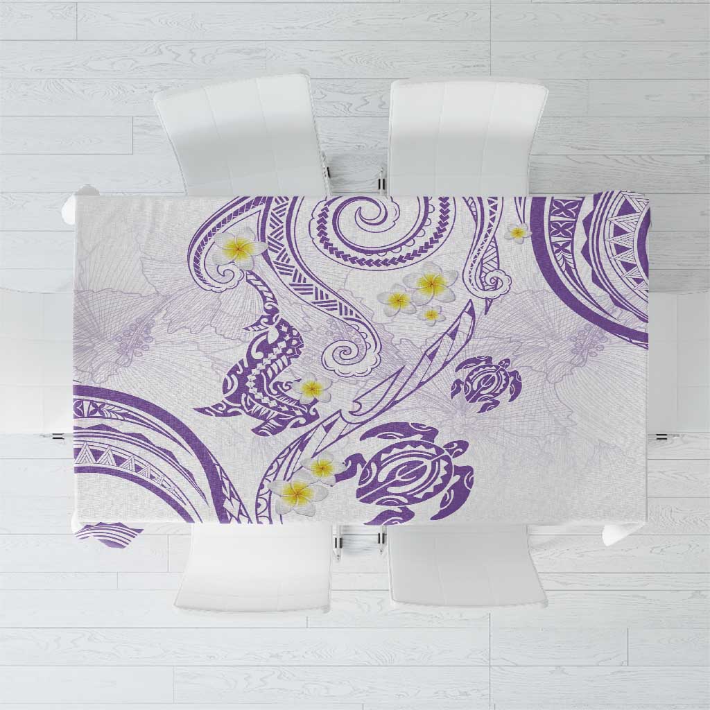 Polynesia Tribal Tablecloth Lilac Plumeria Tentacles LT7 Lilac - Polynesian Pride