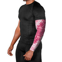 Bula Fiji Plumeria Tagimoucia Salusalu Pink Arm Sleeves Kaiviti Masi - Polynesian Pride