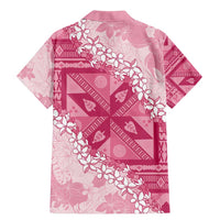 Bula Fiji Plumeria Tagimoucia Salusalu Pink Family Matching Mermaid Dress and Hawaiian Shirt Kaiviti Masi LT7 - Polynesian Pride
