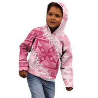 Bula Fiji Plumeria Tagimoucia Salusalu Pink Kid Hoodie Kaiviti Masi LT7 - Polynesian Pride