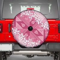 Bula Fiji Plumeria Tagimoucia Salusalu Pink Spare Tire Cover Kaiviti Masi LT7 - Polynesian Pride