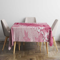 Bula Fiji Plumeria Tagimoucia Salusalu Pink Tablecloth Kaiviti Masi - Polynesian Pride
