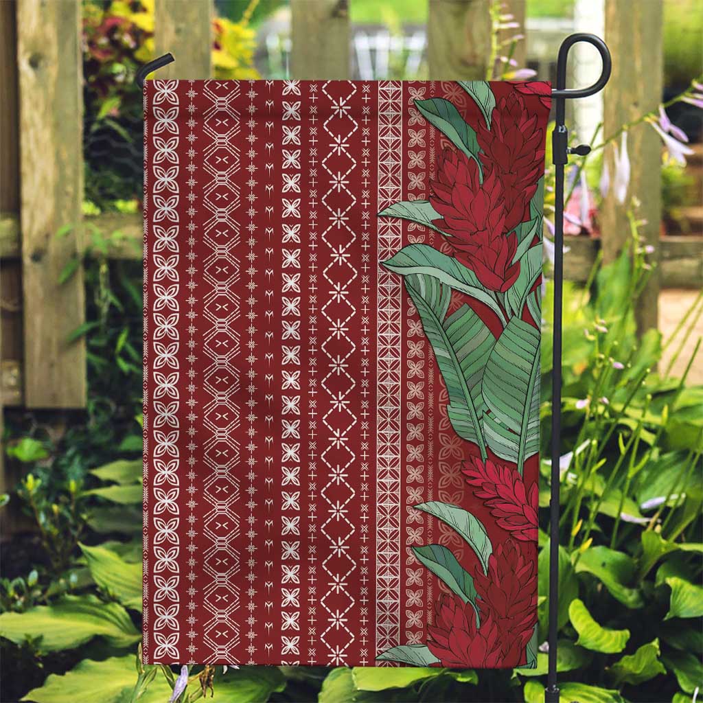 Women's Day Samoa Malu Tattoo Inspired Mix Teuila Garden Flag Scarlet