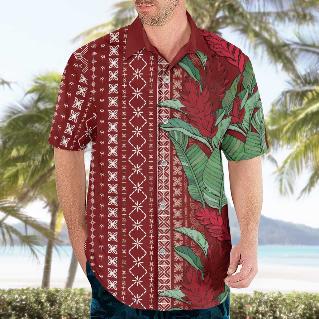 Women's Day Samoa Malu Tattoo Inspired Mix Teuila Hawaiian Shirt Scarlet