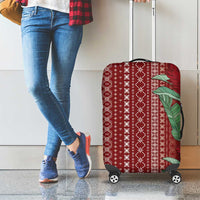 Women's Day Samoa Malu Tattoo Inspired Mix Teuila Luggage Cover Scarlet