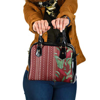Women's Day Samoa Malu Tattoo Inspired Mix Teuila Shoulder Handbag Scarlet