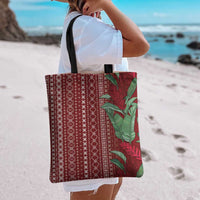 Women's Day Samoa Malu Tattoo Inspired Mix Teuila Tote Bag Scarlet