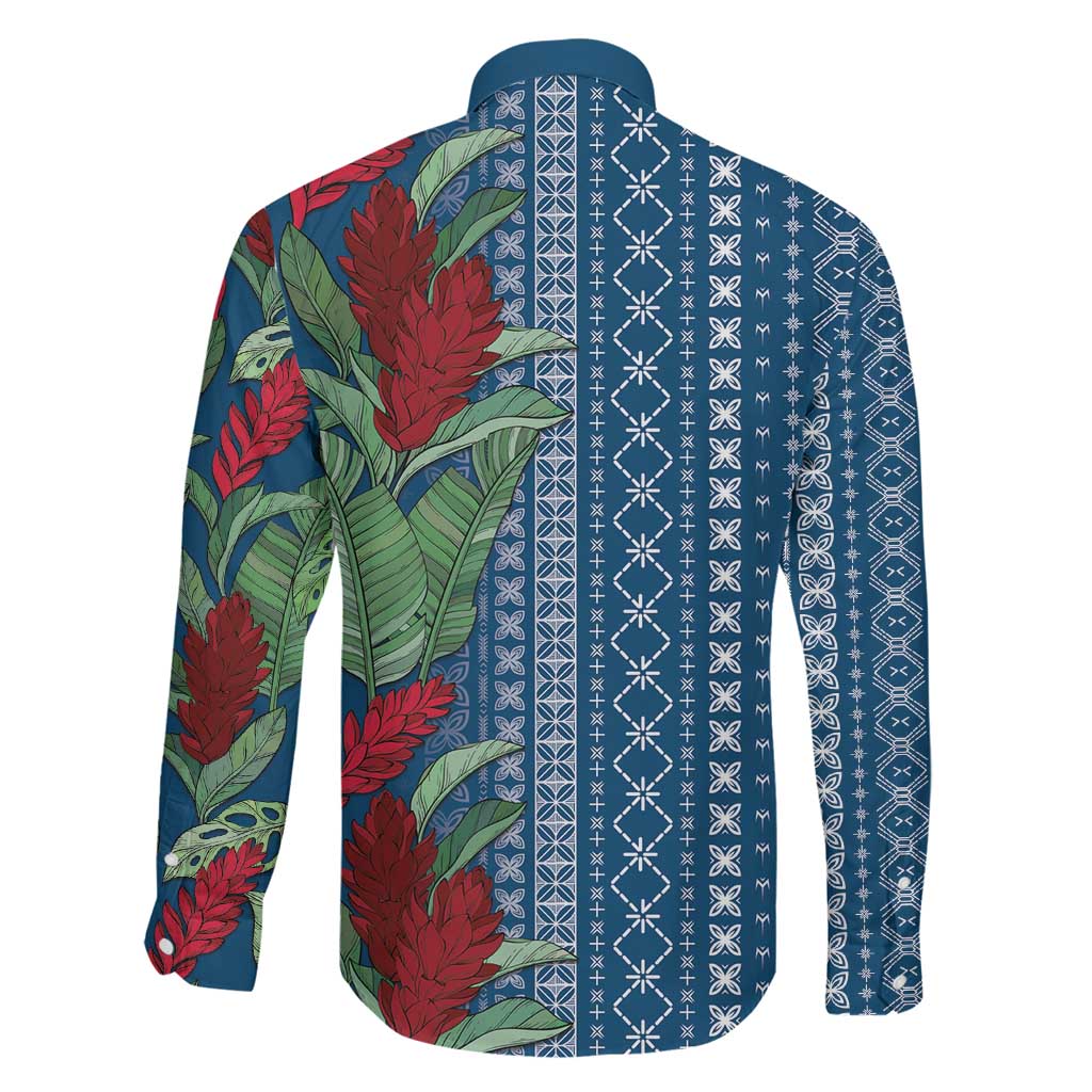 Women's Day Samoa Malu Tattoo Inspired Mix Teuila Family Matching Mermaid Dress and Hawaiian Shirt Royal Blue LT7 - Polynesian Pride